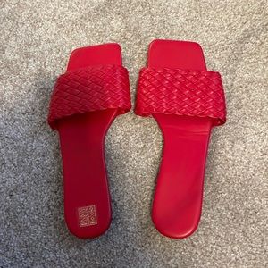 Red sandals